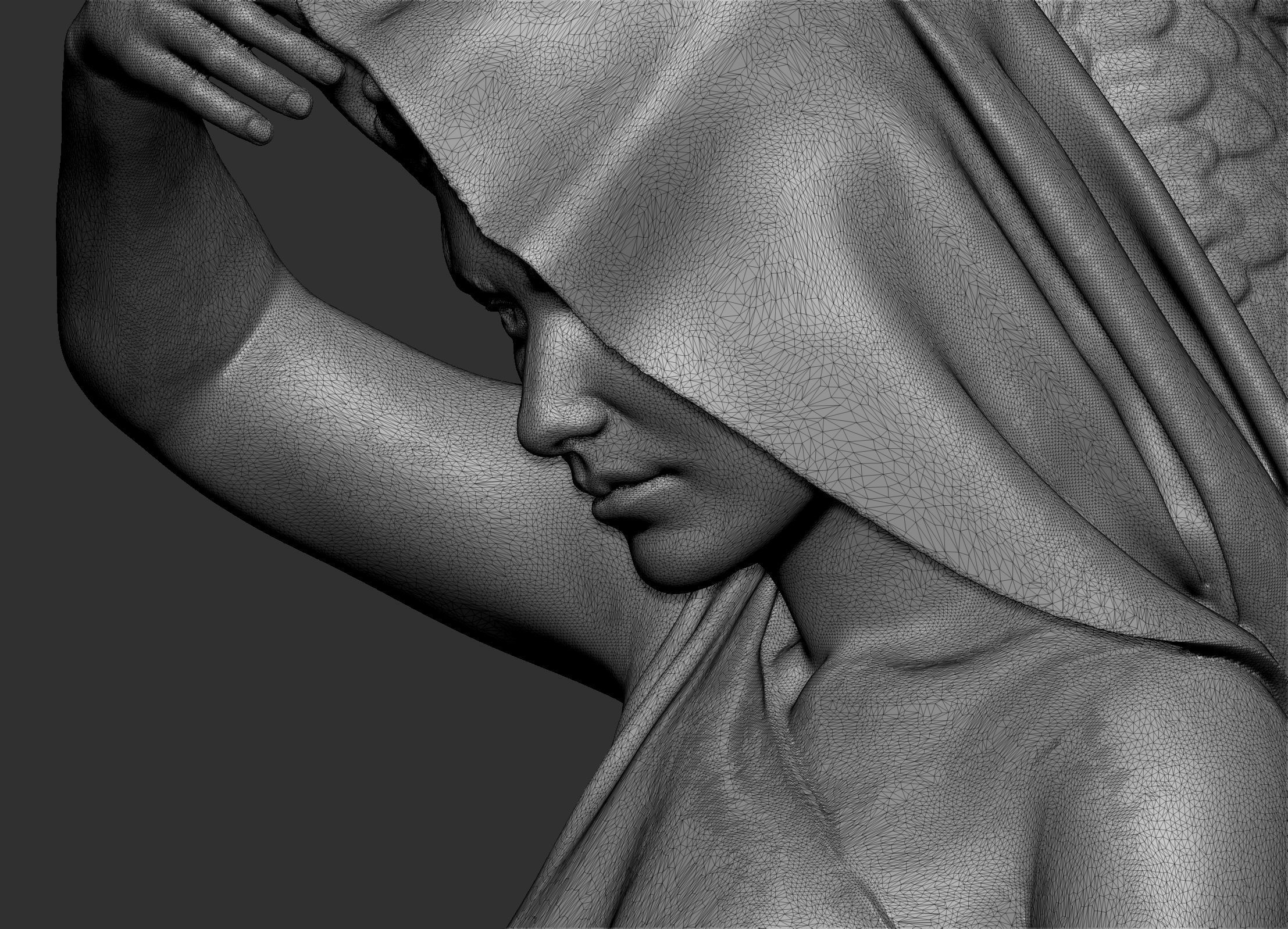 Angel Statue 3D print model_10