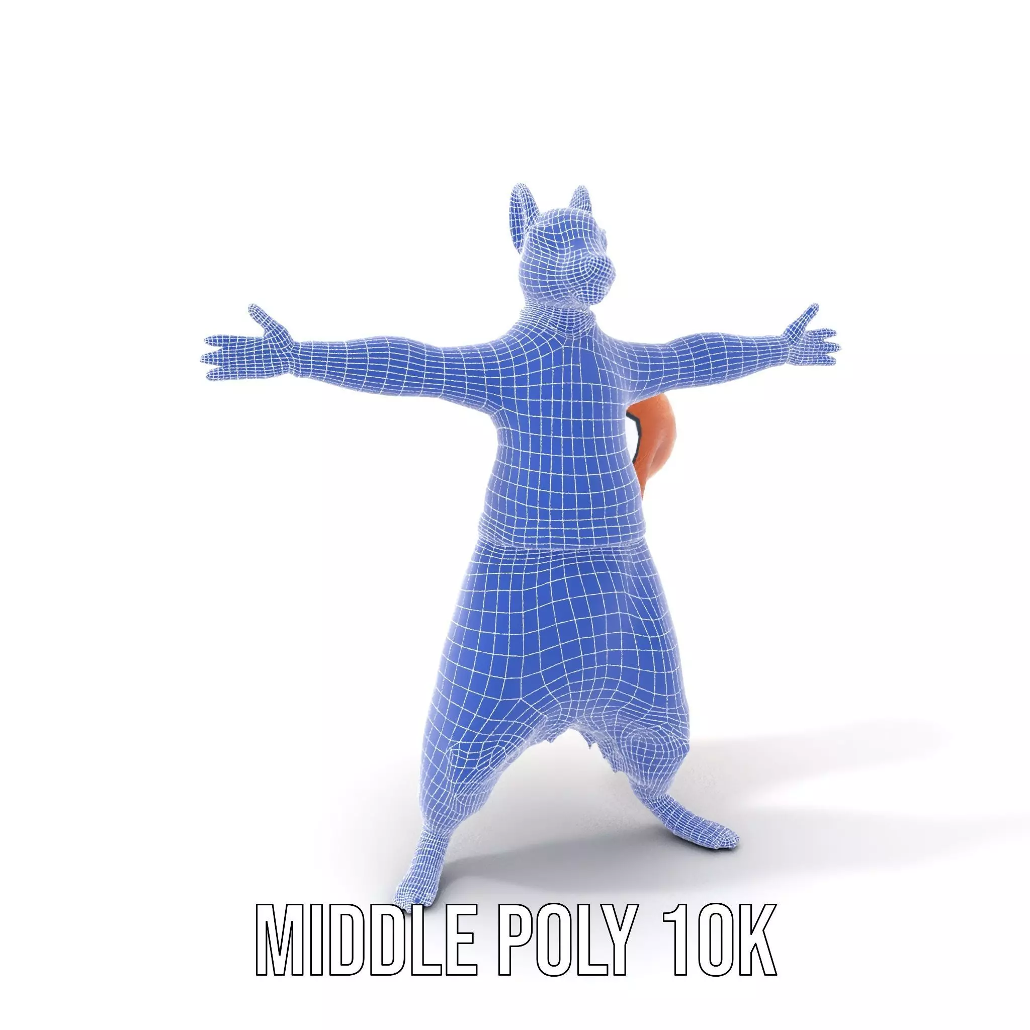 Blue Sweater Squirrel model pack Low-poly 3D model_26