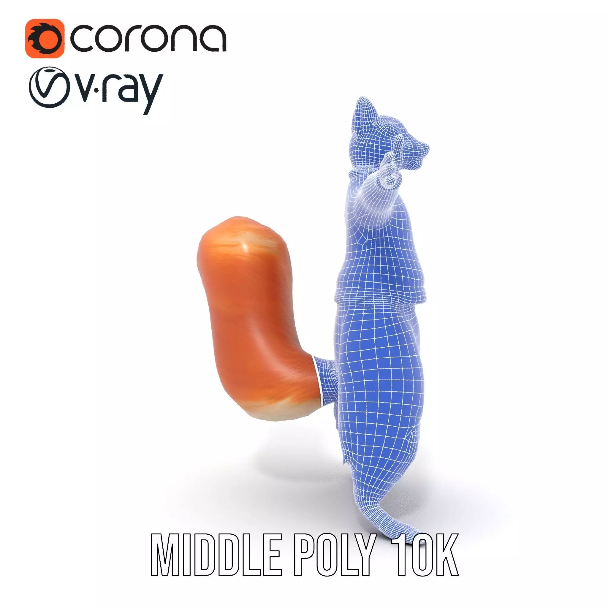 Blue Sweater Squirrel model pack Low-poly 3D model_19