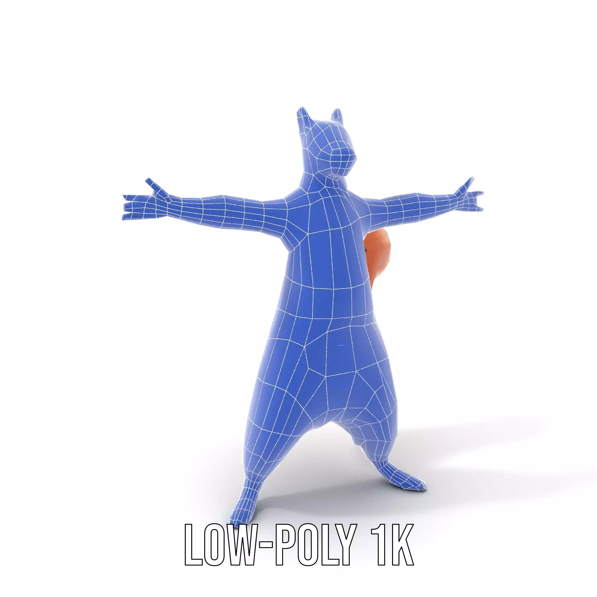 Blue Sweater Squirrel model pack Low-poly 3D model_20