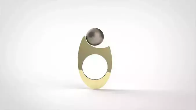 Anello con perla