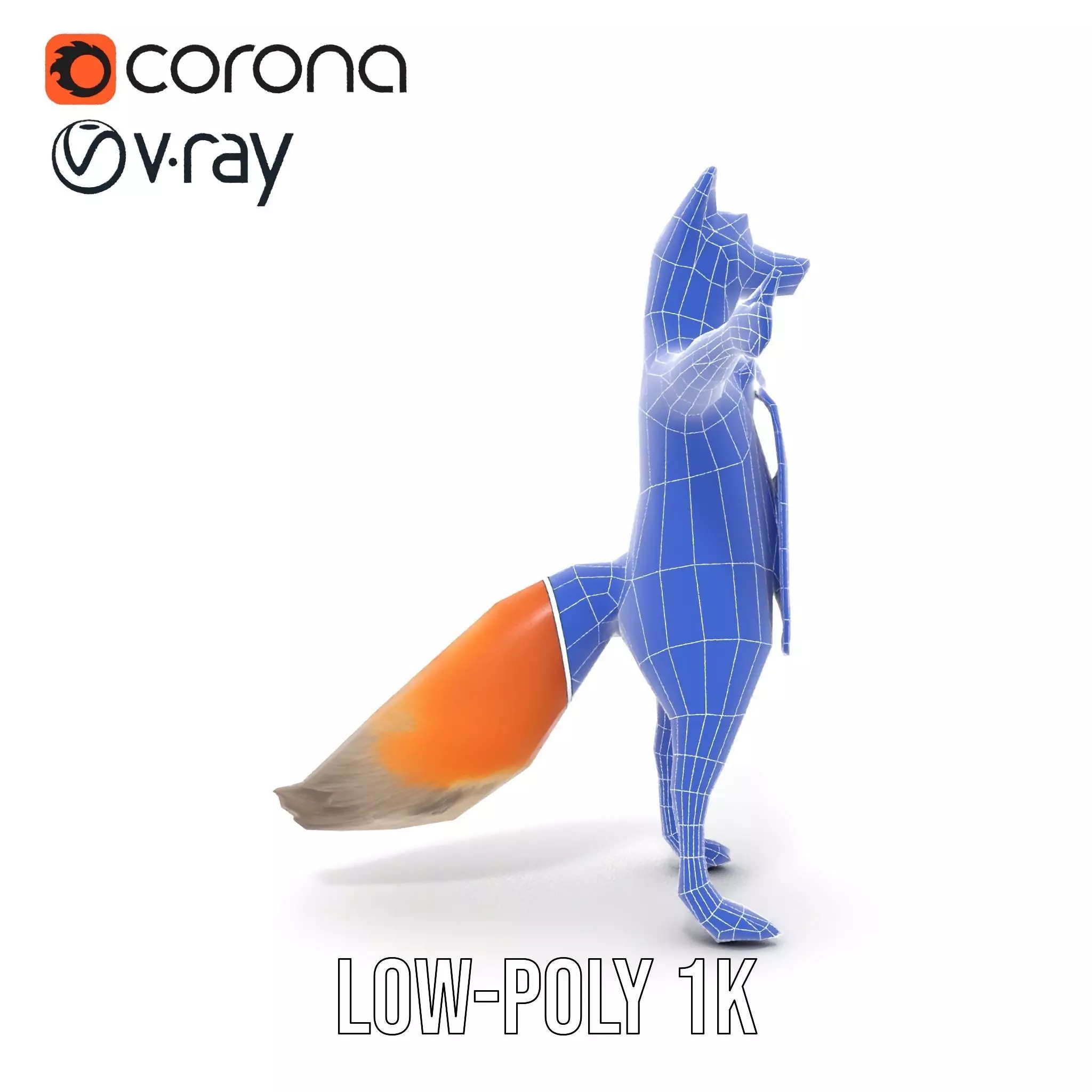 Charming Fox Scarf model pack Low-poly 3D model_25