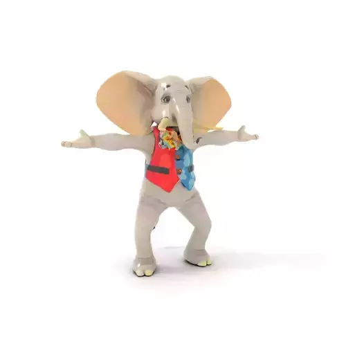 Colorful Elephant Performer model pack Low-poly 3D model Colorful Elephant Performer model pack Low-poly 3D model