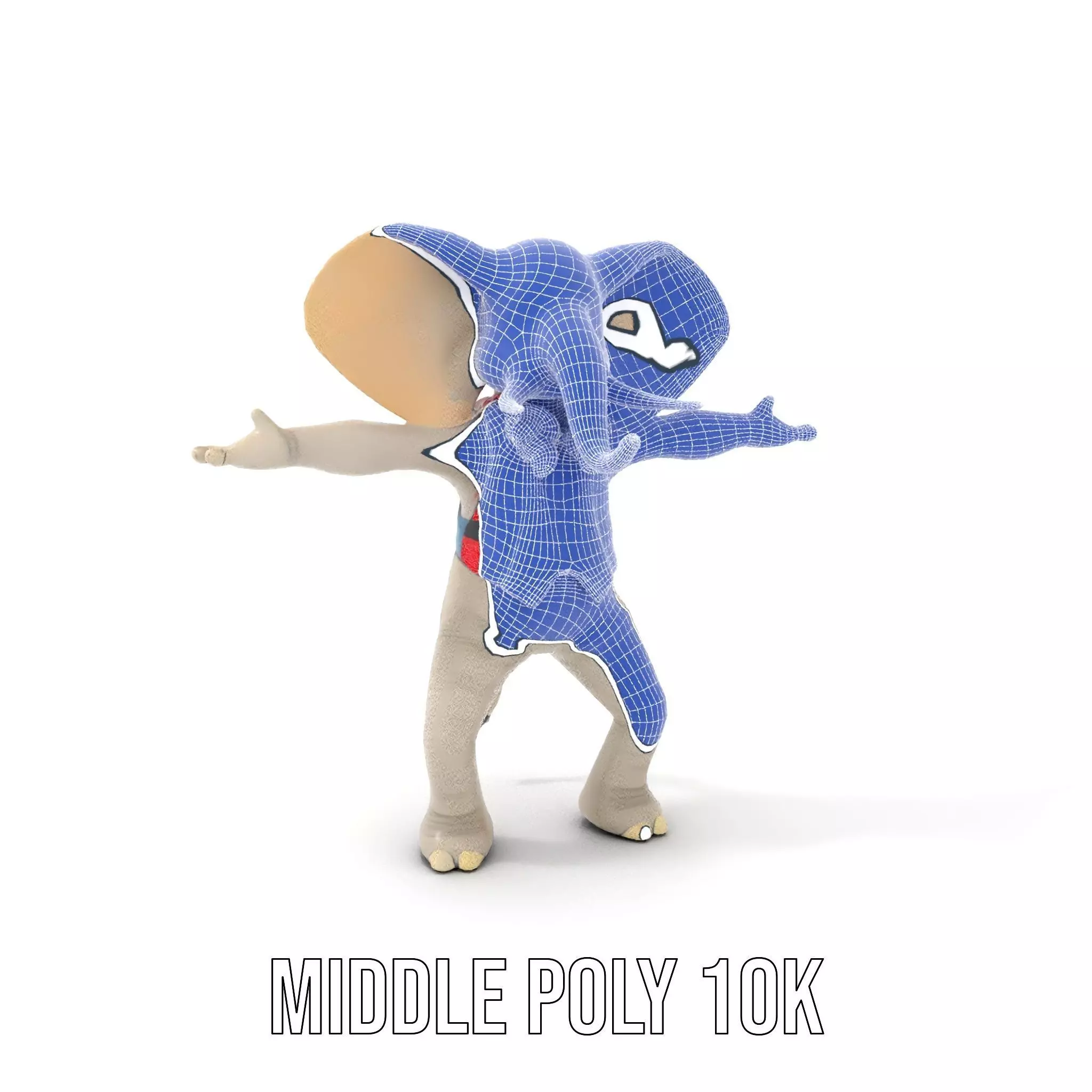 Colorful Elephant Performer model pack Low-poly 3D model_13