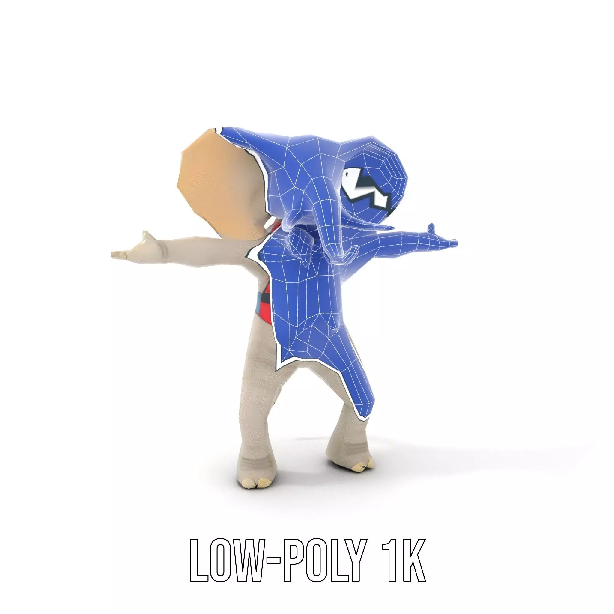 Colorful Elephant Performer model pack Low-poly 3D model_22