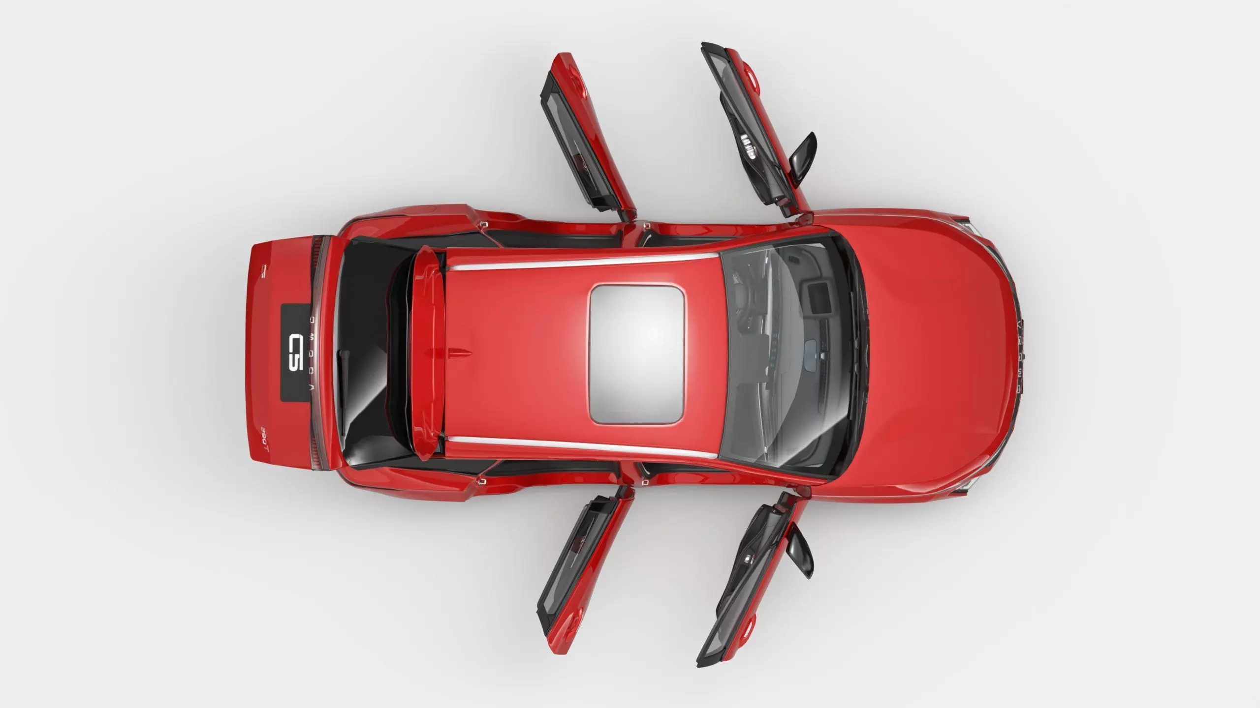 2026 Chery Omoda C5 with Interior Left Hand Drive 3D model_12