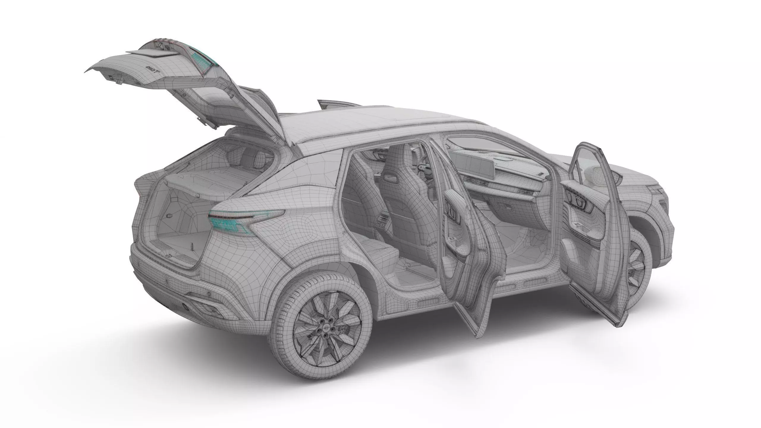 2026 Chery Omoda C5 with Interior Left Hand Drive 3D model_23