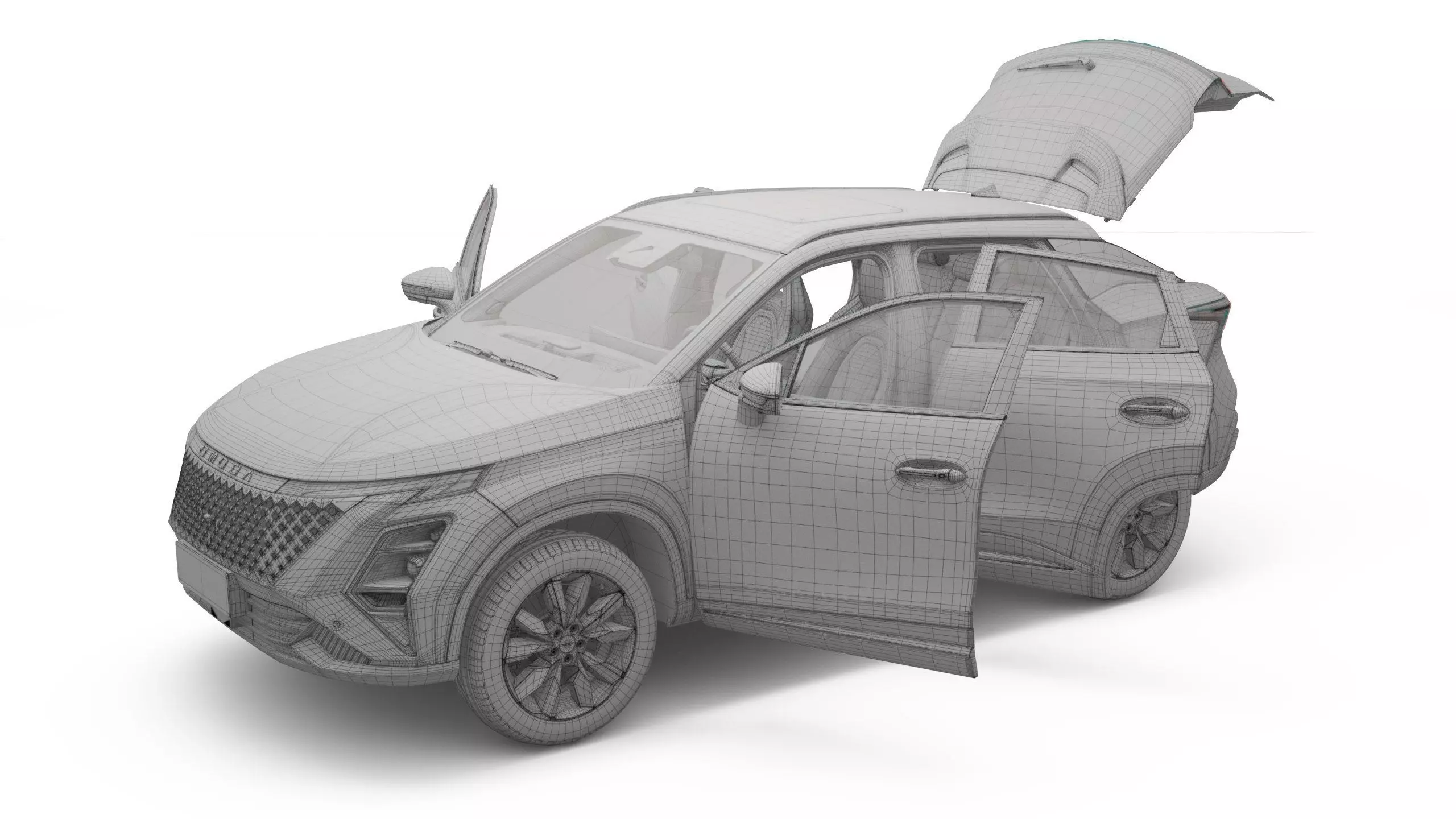 2026 Chery Omoda C5 with Interior Left Hand Drive 3D model_22