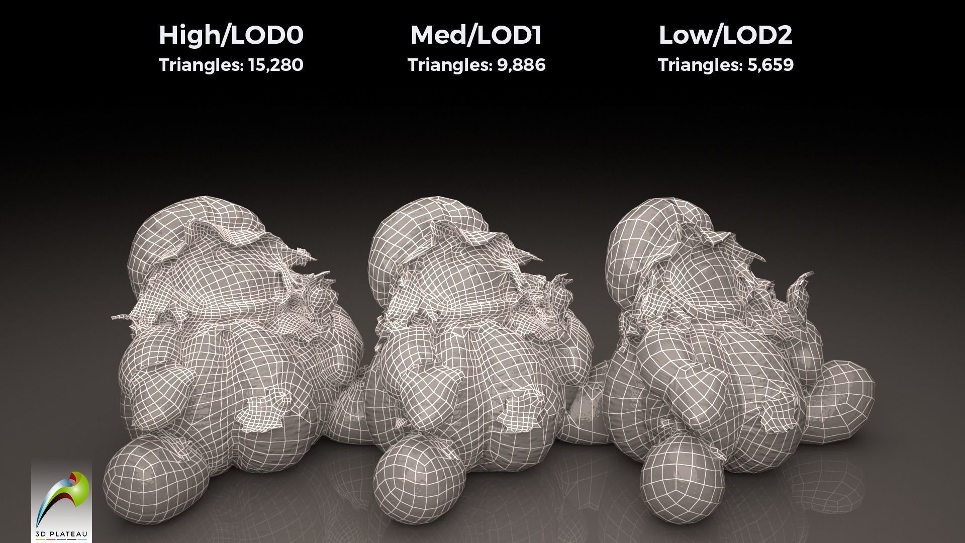 0002-05 Pumpkin Plushie Low-poly 3D model_2