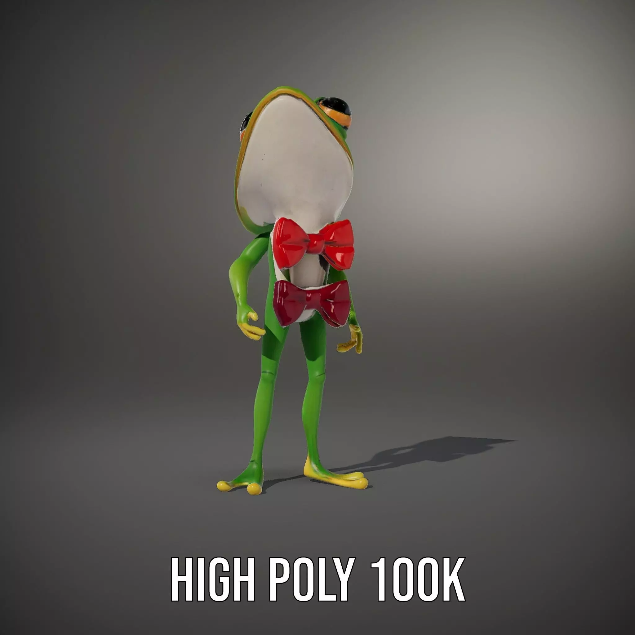 Stylish Frog Character model pack Low-poly 3D model_8