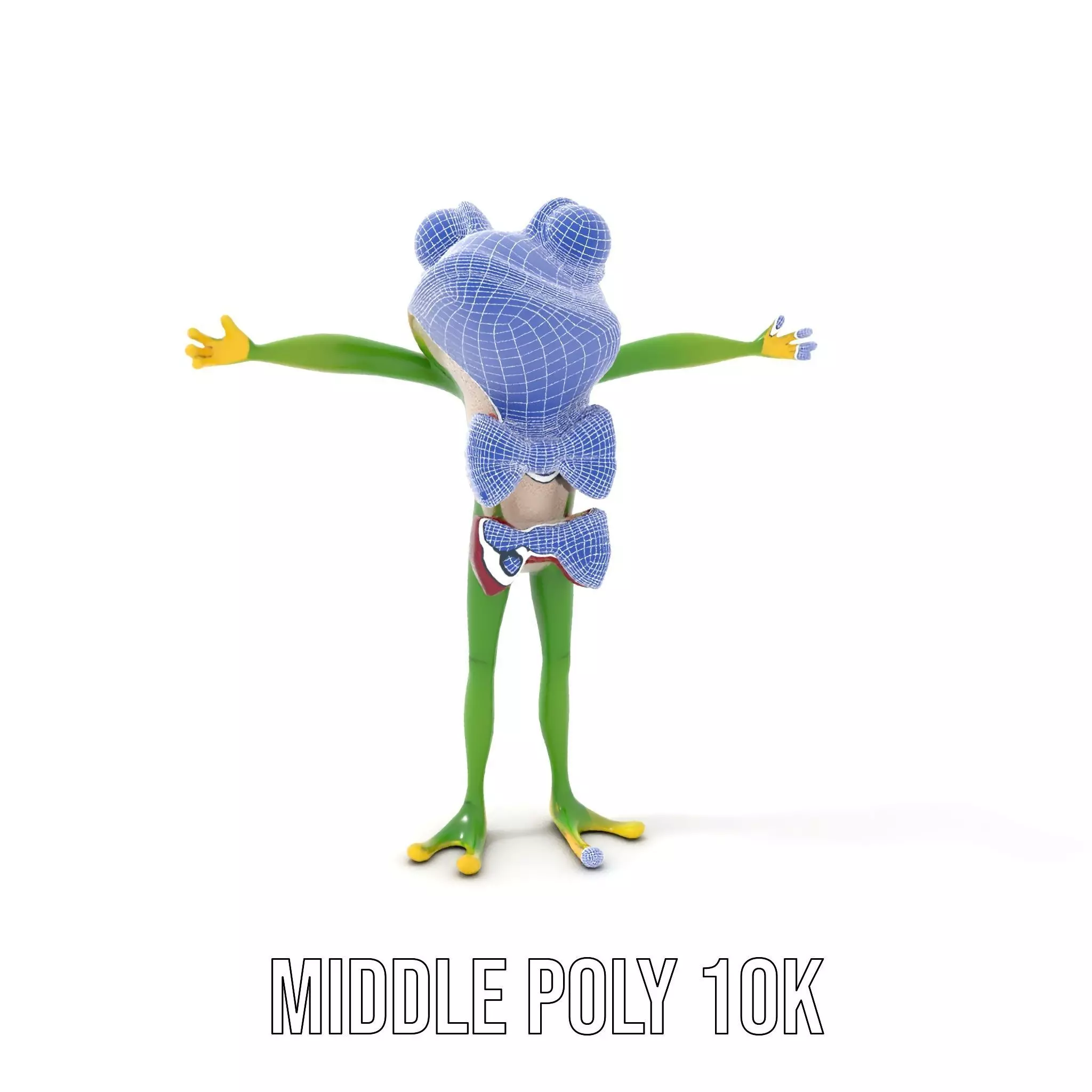 Stylish Frog Character model pack Low-poly 3D model_19