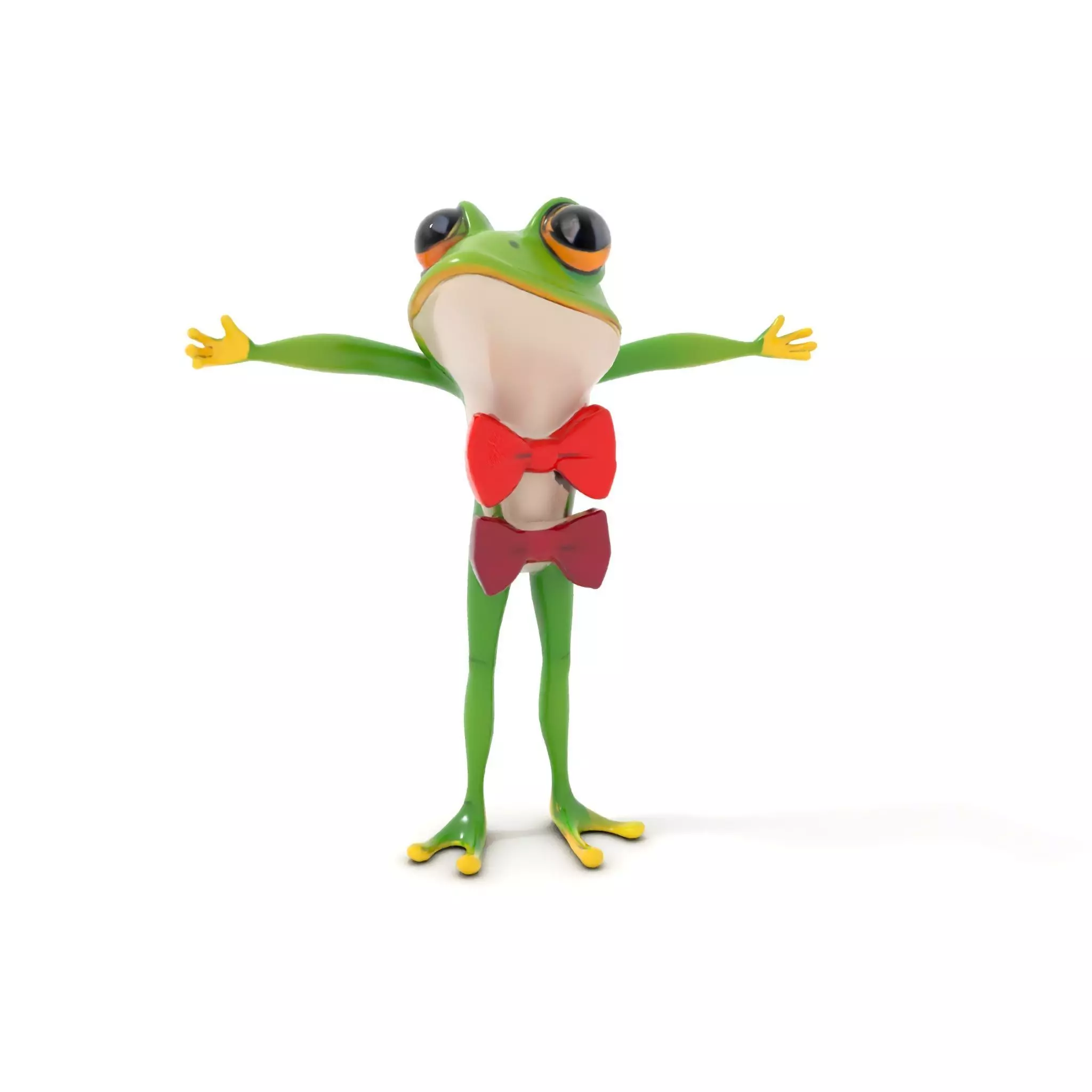Stylish Frog Character model pack Low-poly 3D model_13