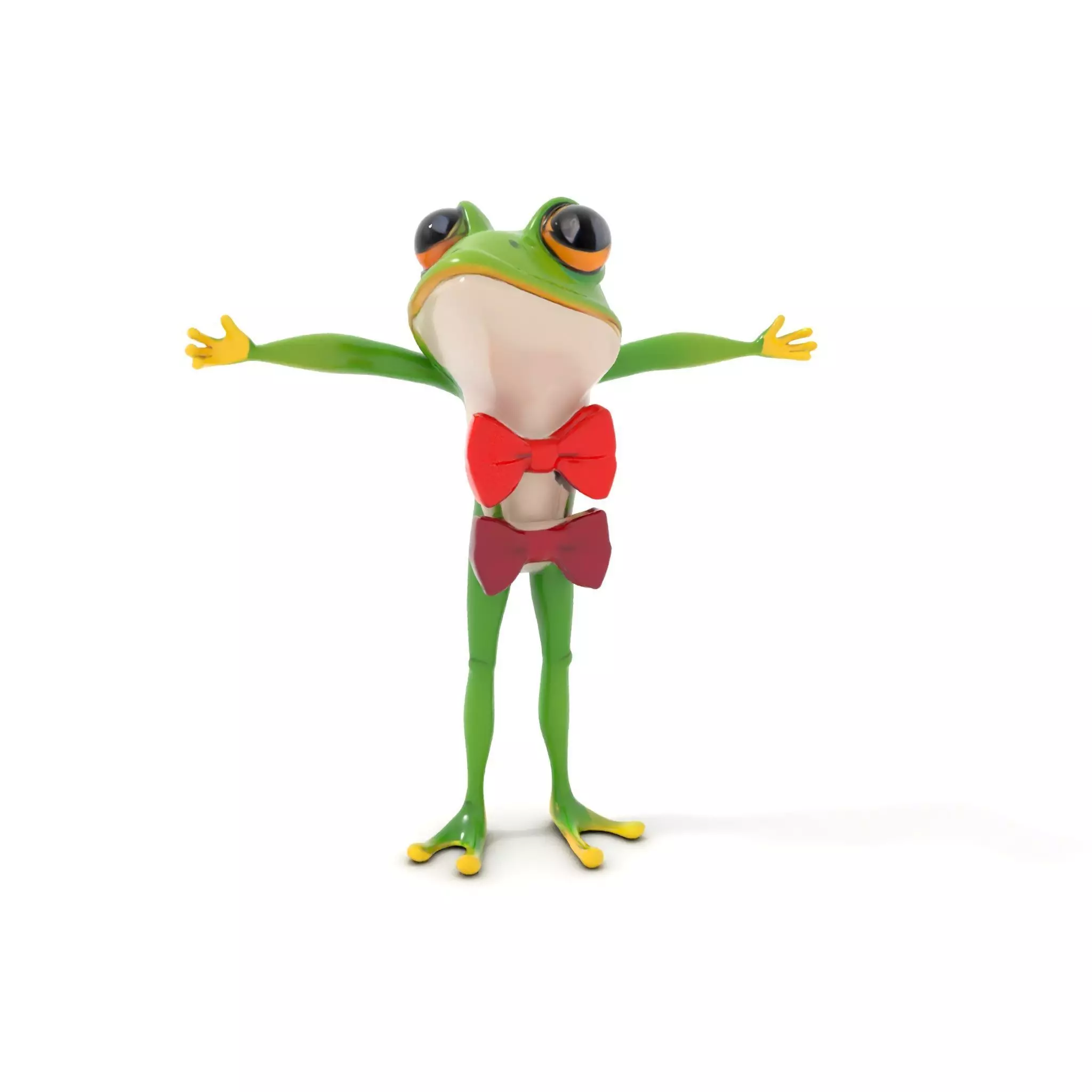 Stylish Frog Character model pack Low-poly 3D model_0