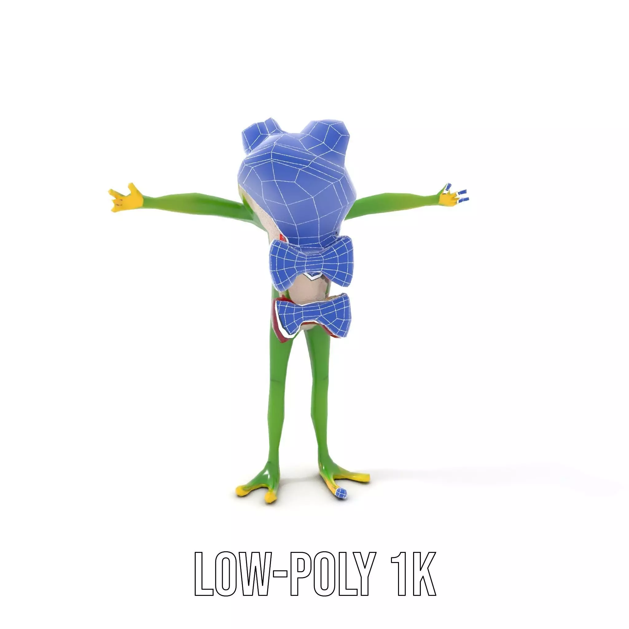 Stylish Frog Character model pack Low-poly 3D model_20