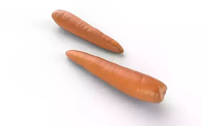 Carrot  M01 Low-poly 3D model 4