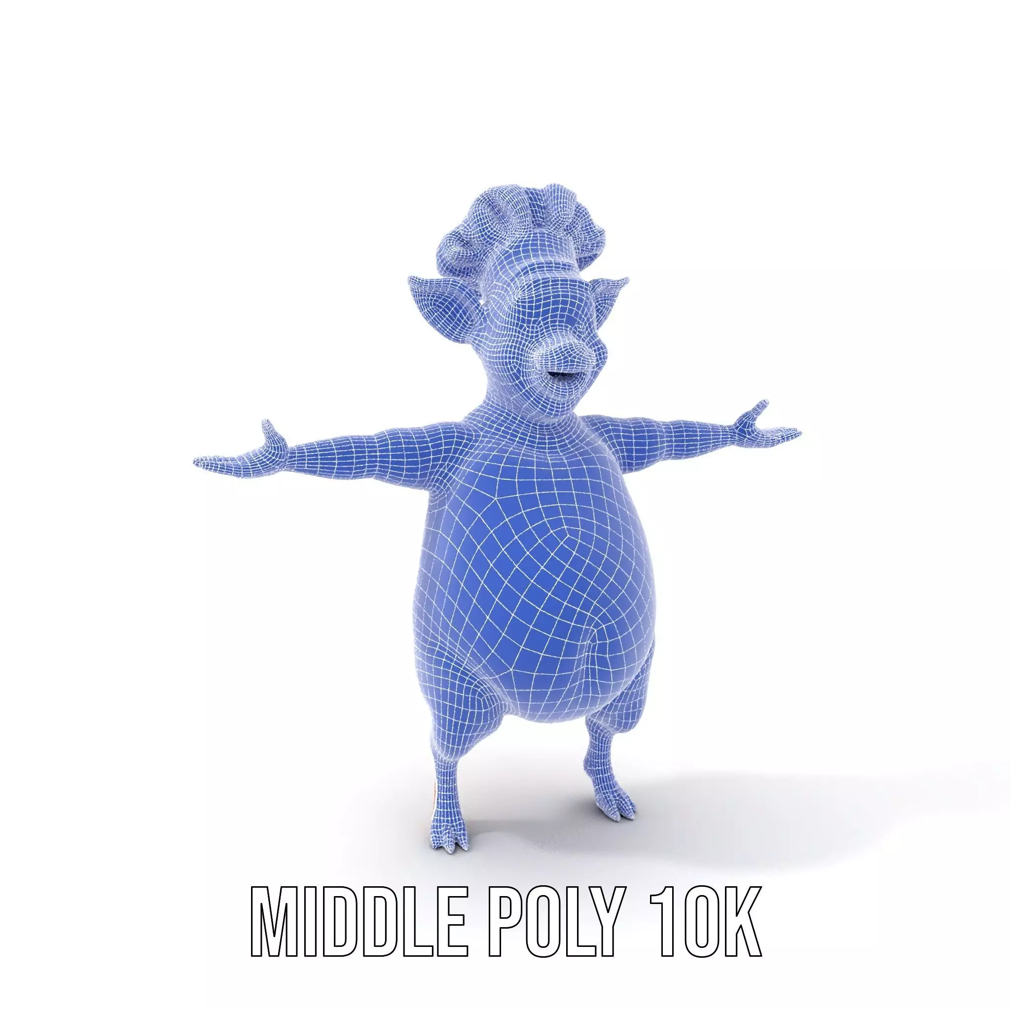 Happy Chef Pig model pack Low-poly 3D model_29