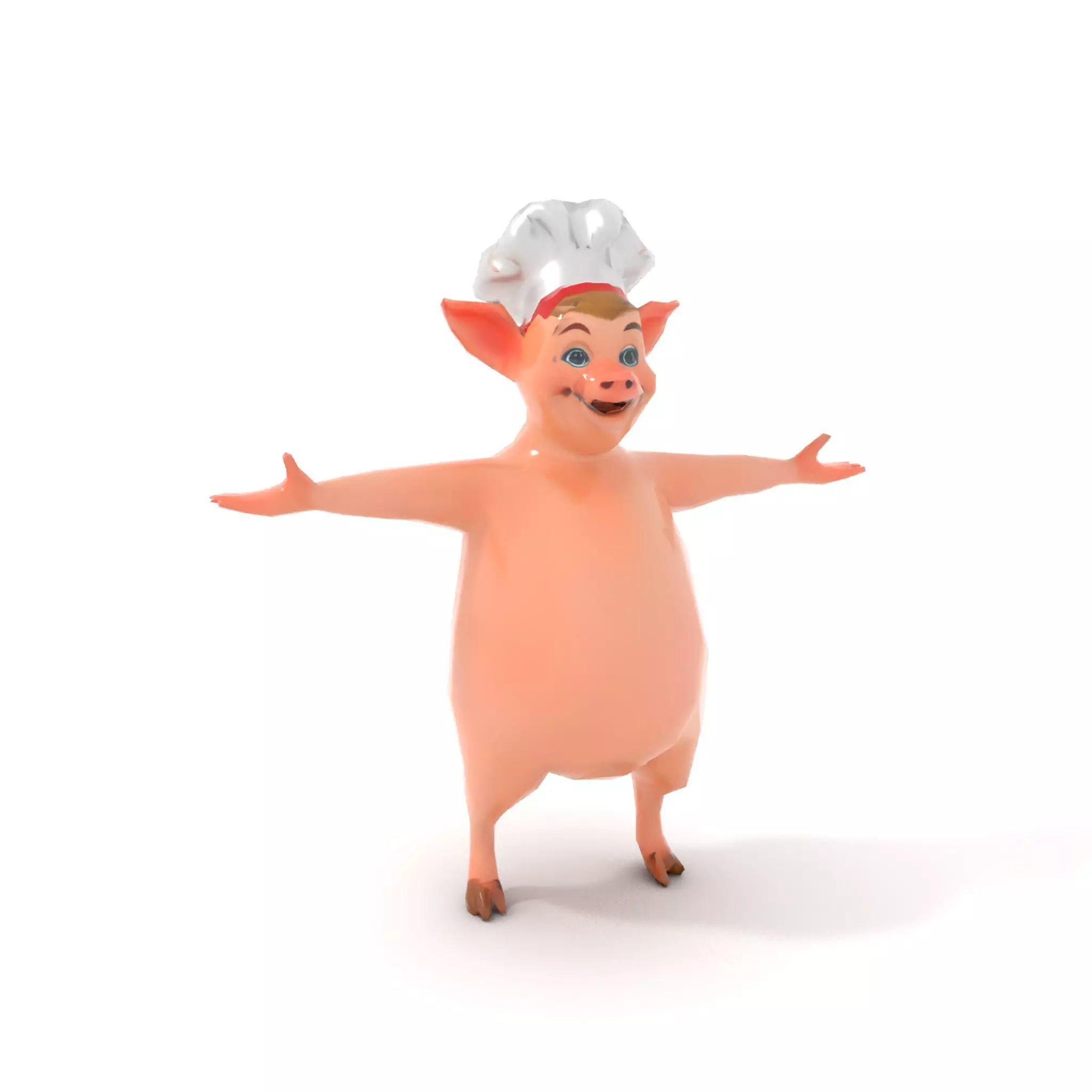 Happy Chef Pig model pack Low-poly 3D model_19