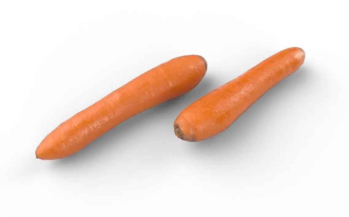 Carrot M02 Low-poly 3D model_4