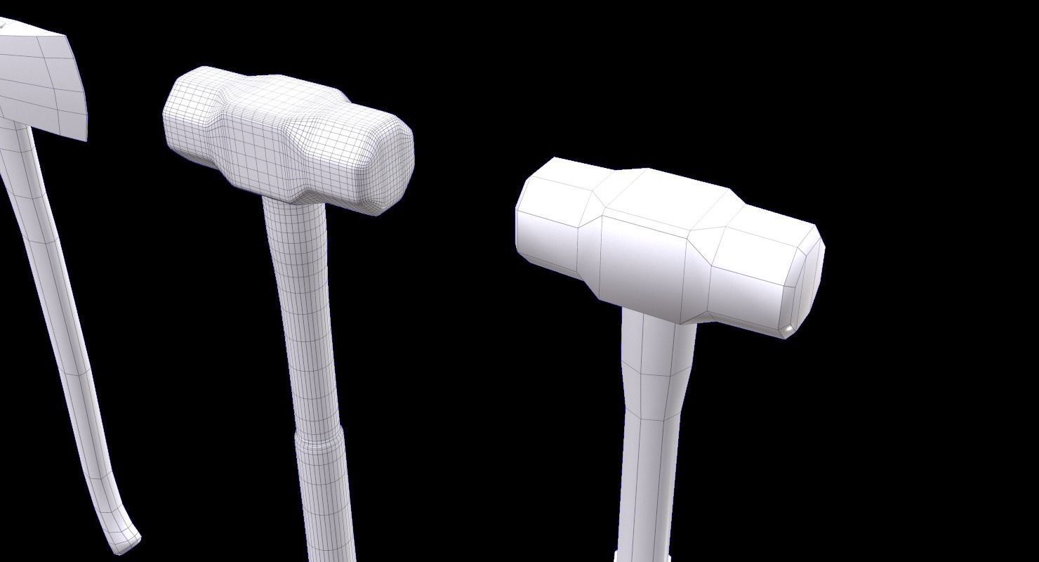 Fire Fighting Equipment 1 Plus 1 PBR Pack Low-poly 3D model_15