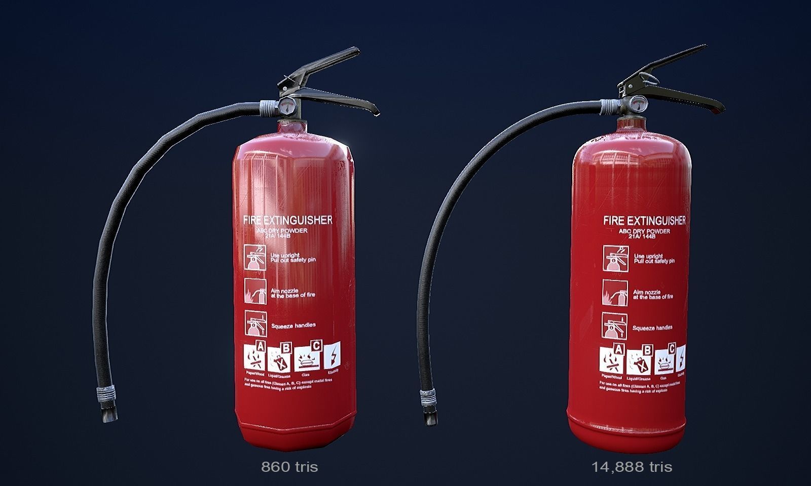 Fire Fighting Equipment 1 Plus 1 PBR Pack Low-poly 3D model_2