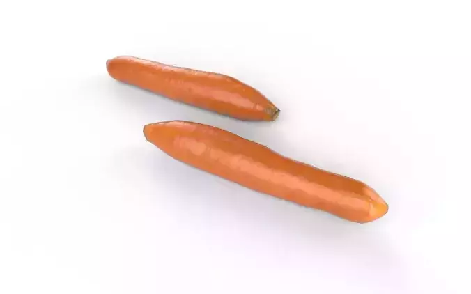 Carrot  M04 Low-poly 3D model 6