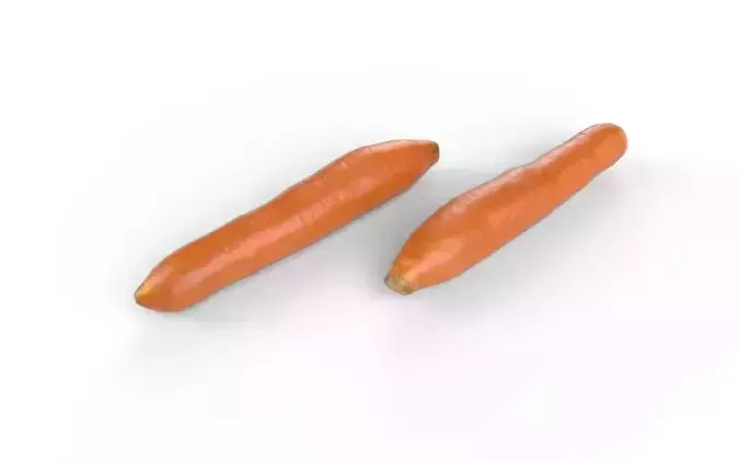 Carrot  M04 Low-poly 3D model 5