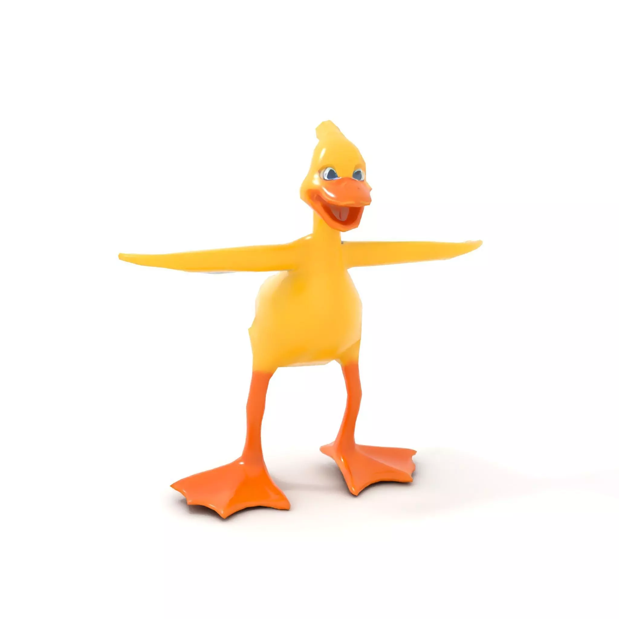Vibrant Yellow Duckling model pack Low-poly 3D model_16