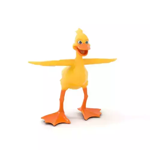 Vibrant Yellow Duckling model pack Low-poly 3D model Vibrant Yellow Duckling model pack Low-poly 3D model