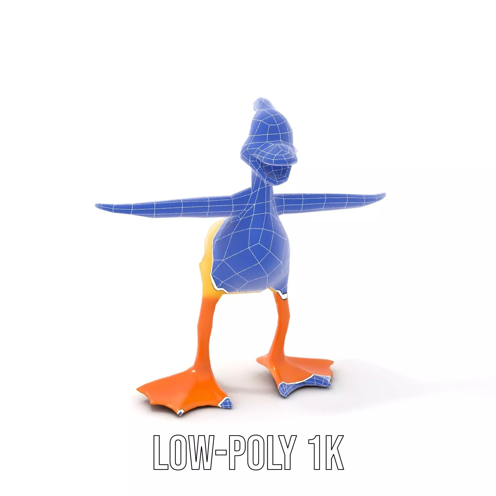 Vibrant Yellow Duckling model pack Low-poly 3D model_22