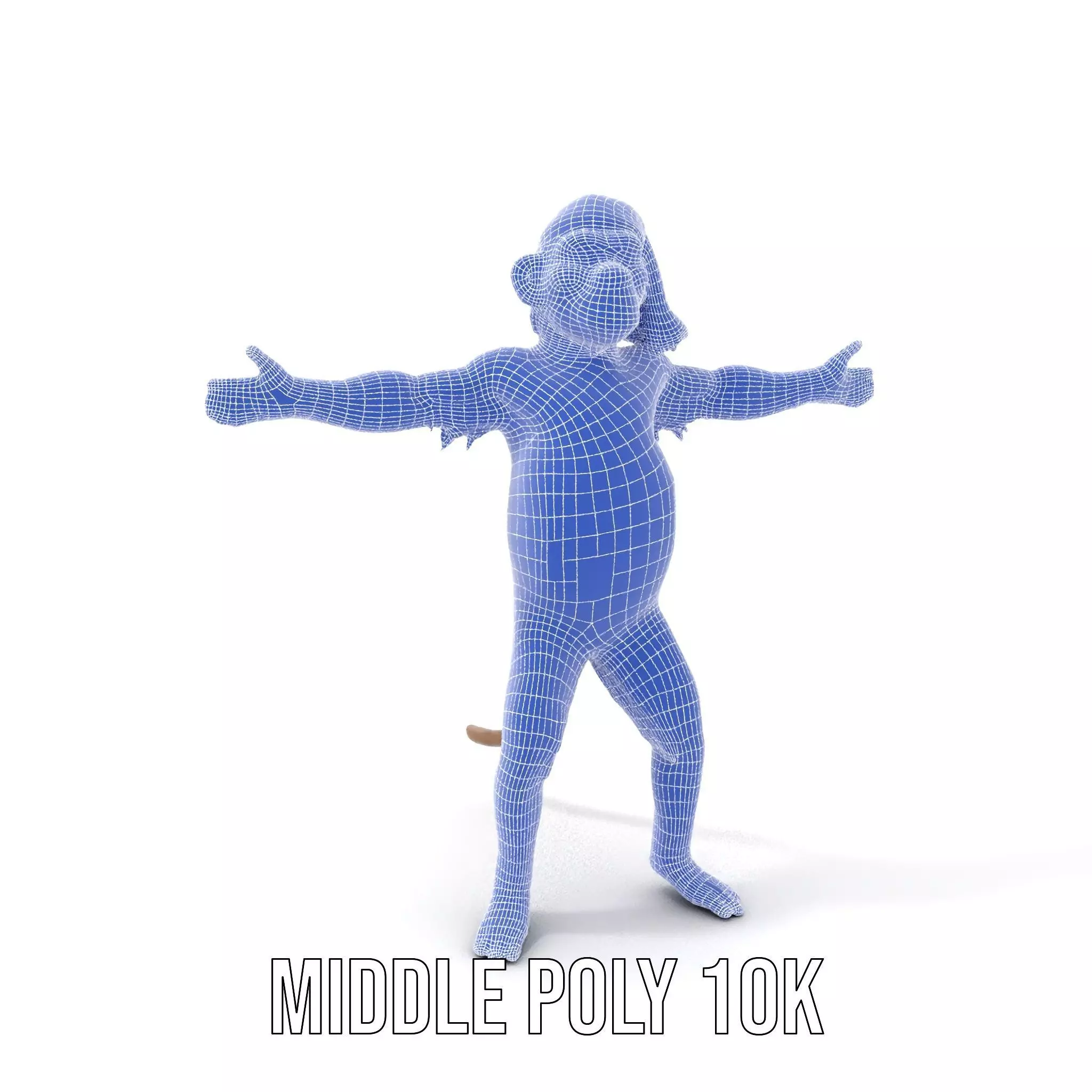Festive Monkey Character model pack Low-poly 3D model_16