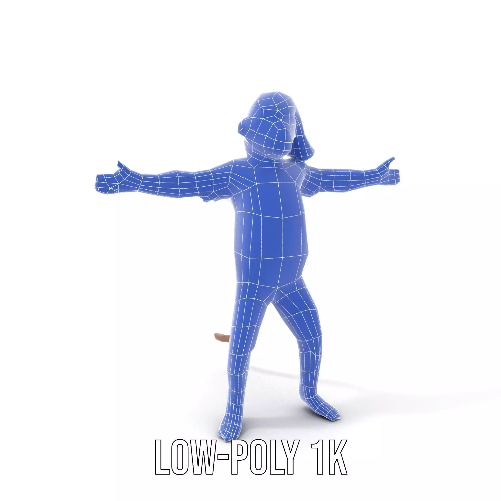 Festive Monkey Character model pack Low-poly 3D model_30