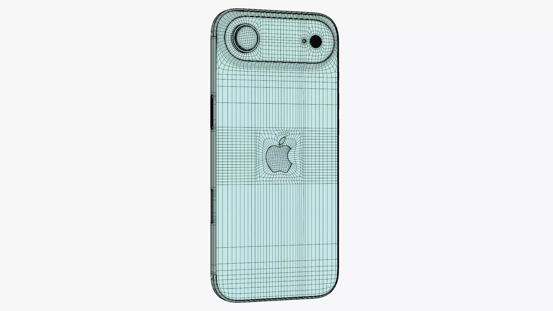 Apple iPhone Air Cloud White Low-poly 3D model_20