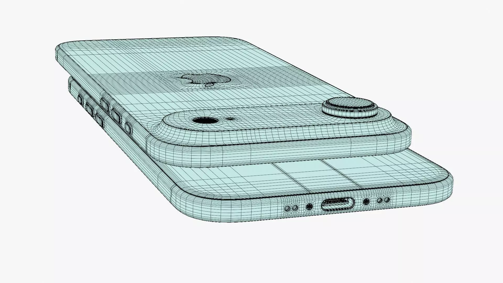 Apple iPhone Air Cloud White Low-poly 3D model_18