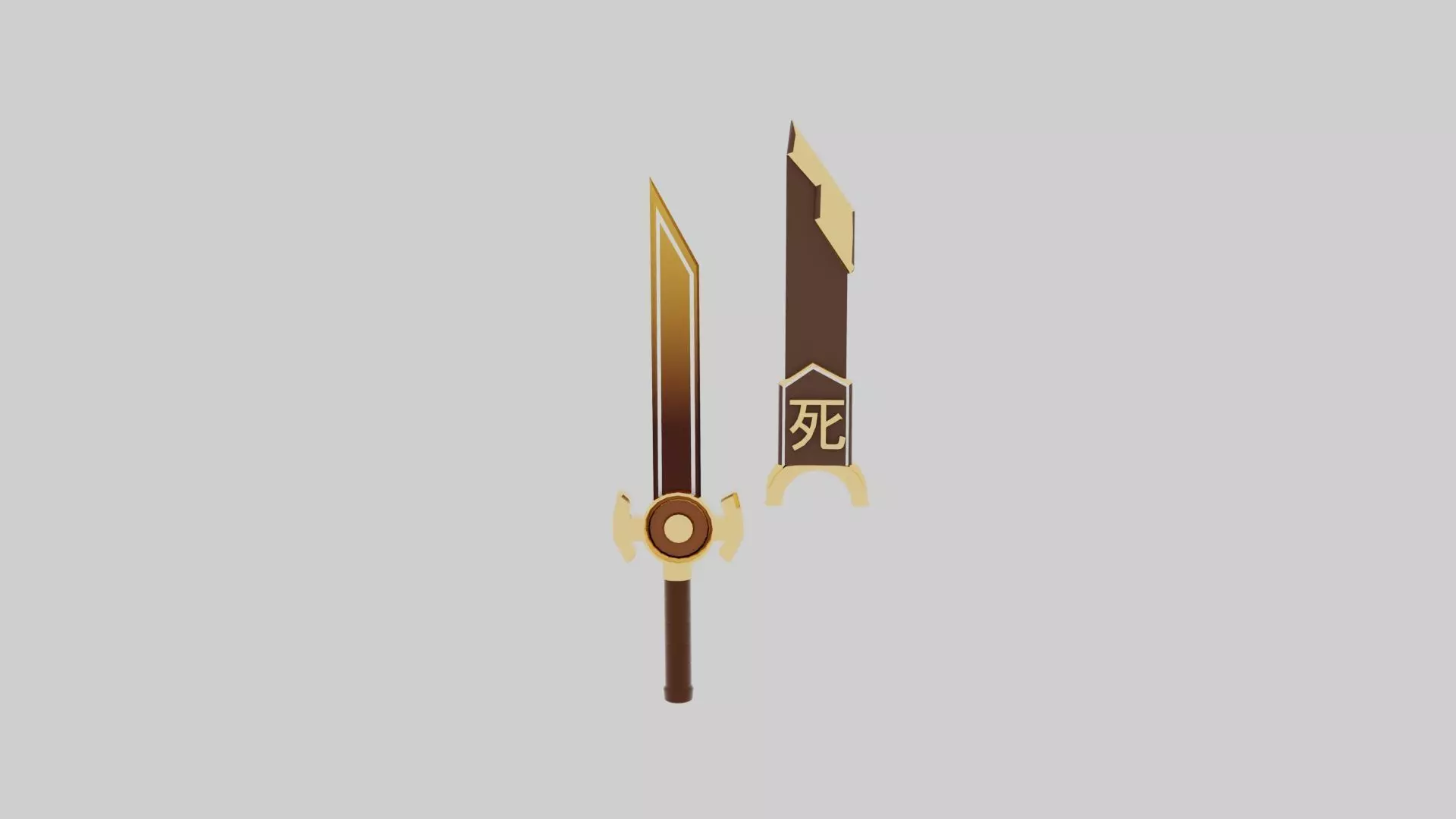 MINI KNIFE Low-poly 3D model_5