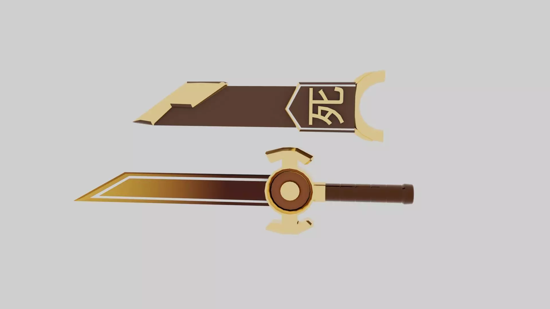 MINI KNIFE Low-poly 3D model_4