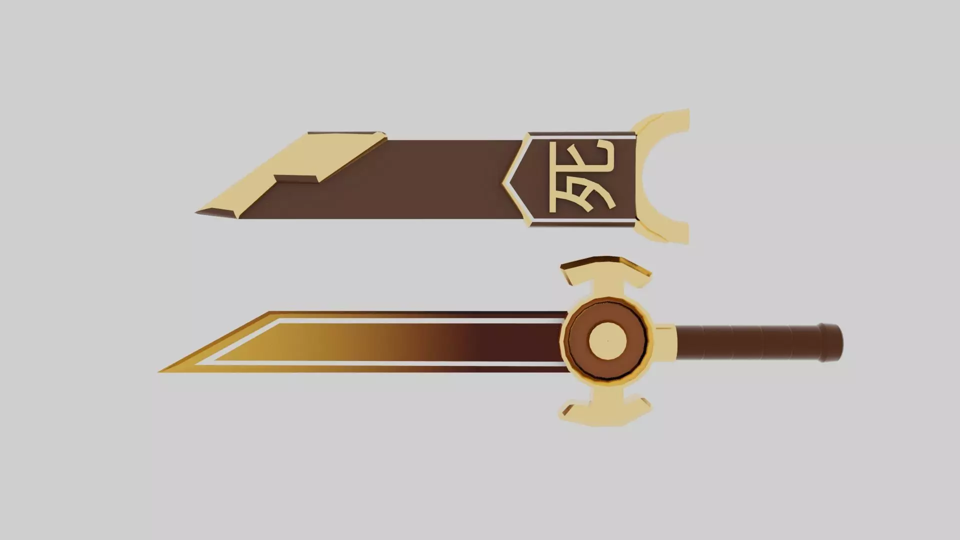 MINI KNIFE Low-poly 3D model_0