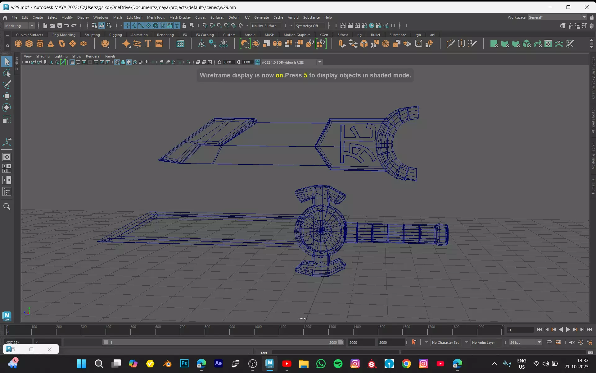 MINI KNIFE Low-poly 3D model_8