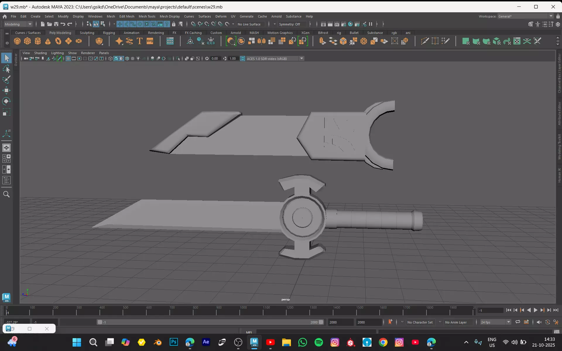 MINI KNIFE Low-poly 3D model_6