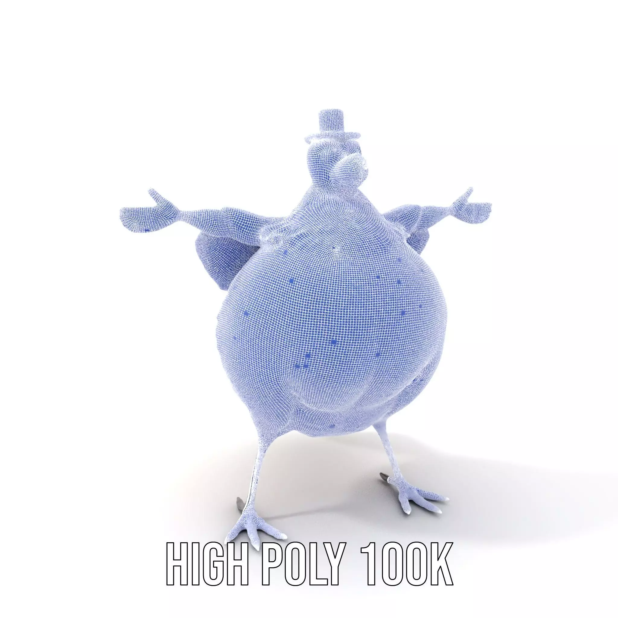 Cheery Feathered Bird model pack Low-poly 3D model_4