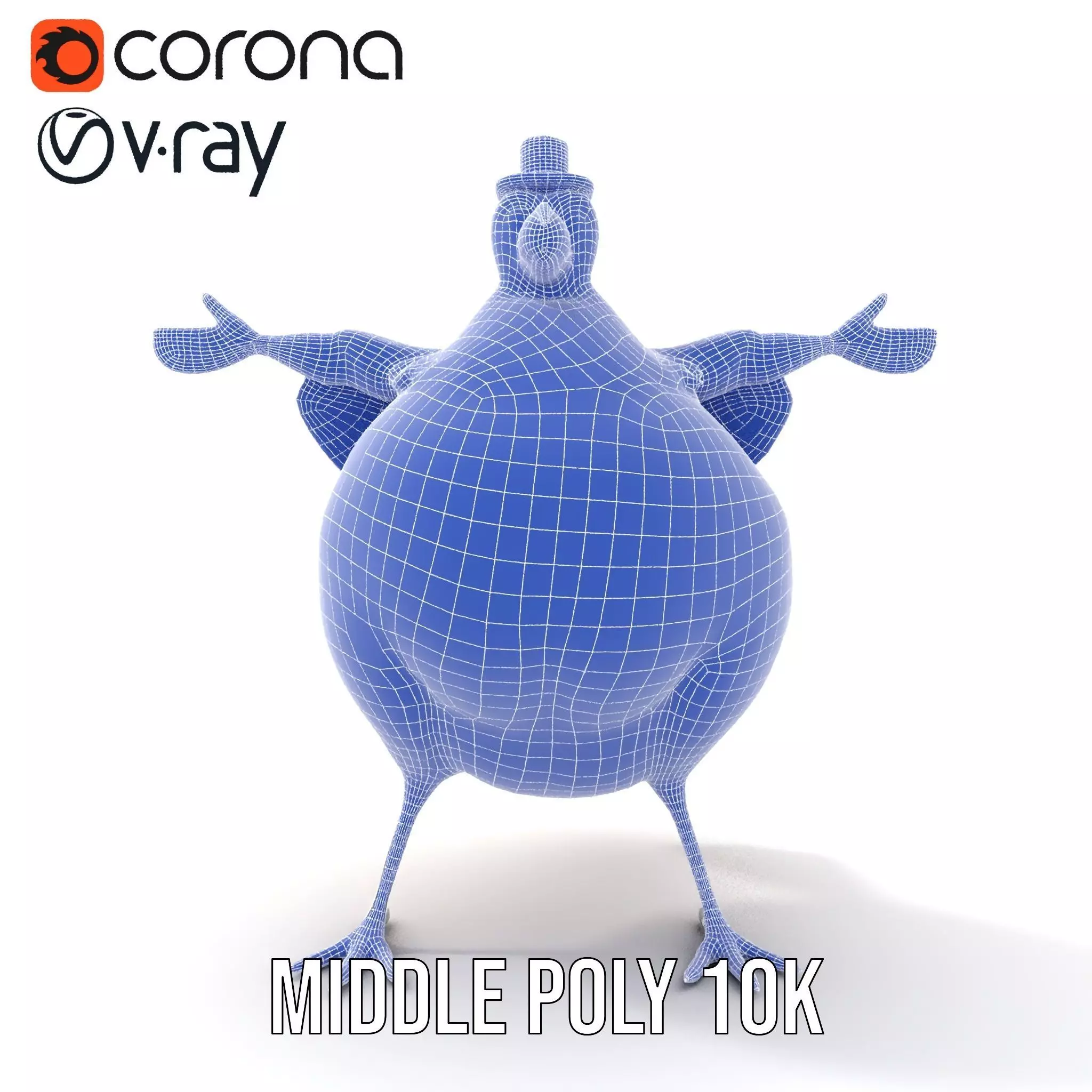 Cheery Feathered Bird model pack Low-poly 3D model_24