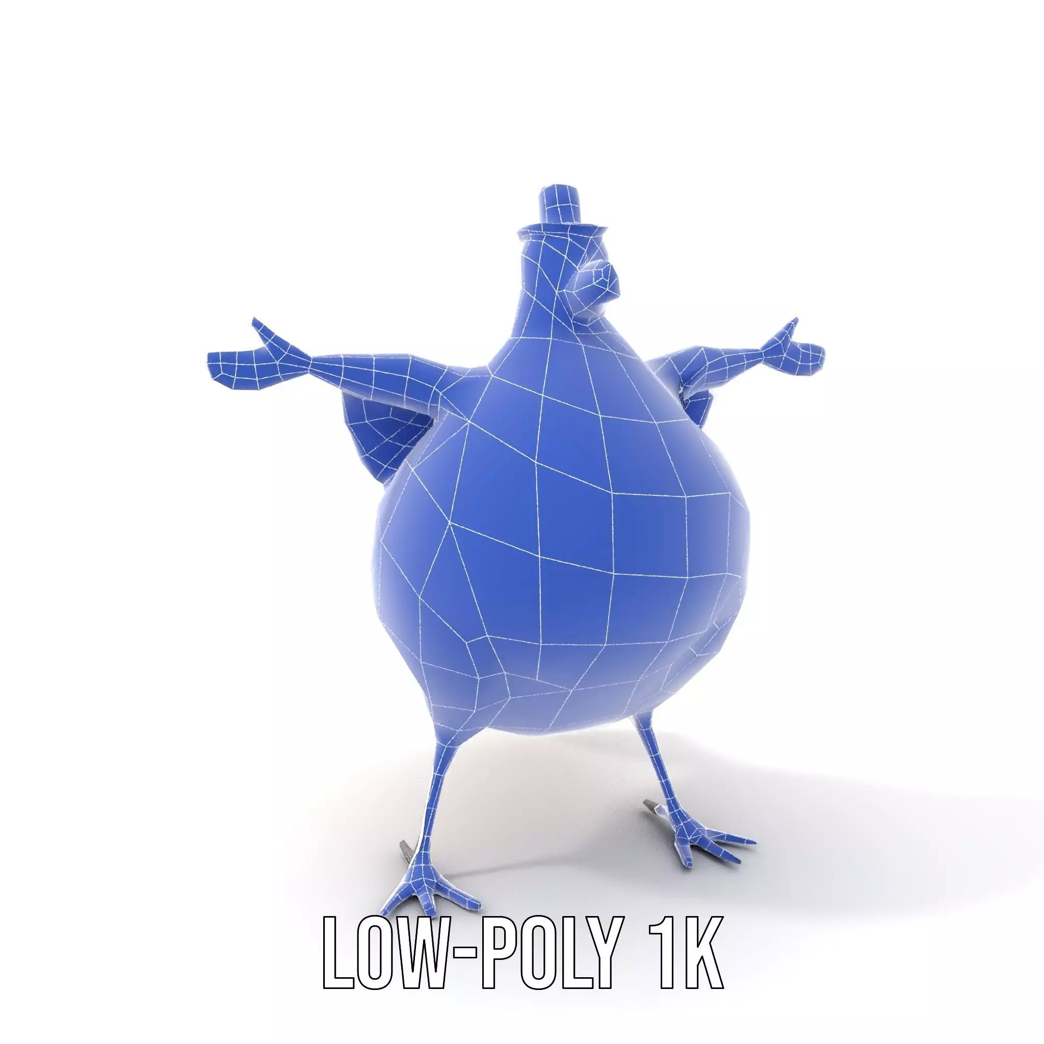 Cheery Feathered Bird model pack Low-poly 3D model_16
