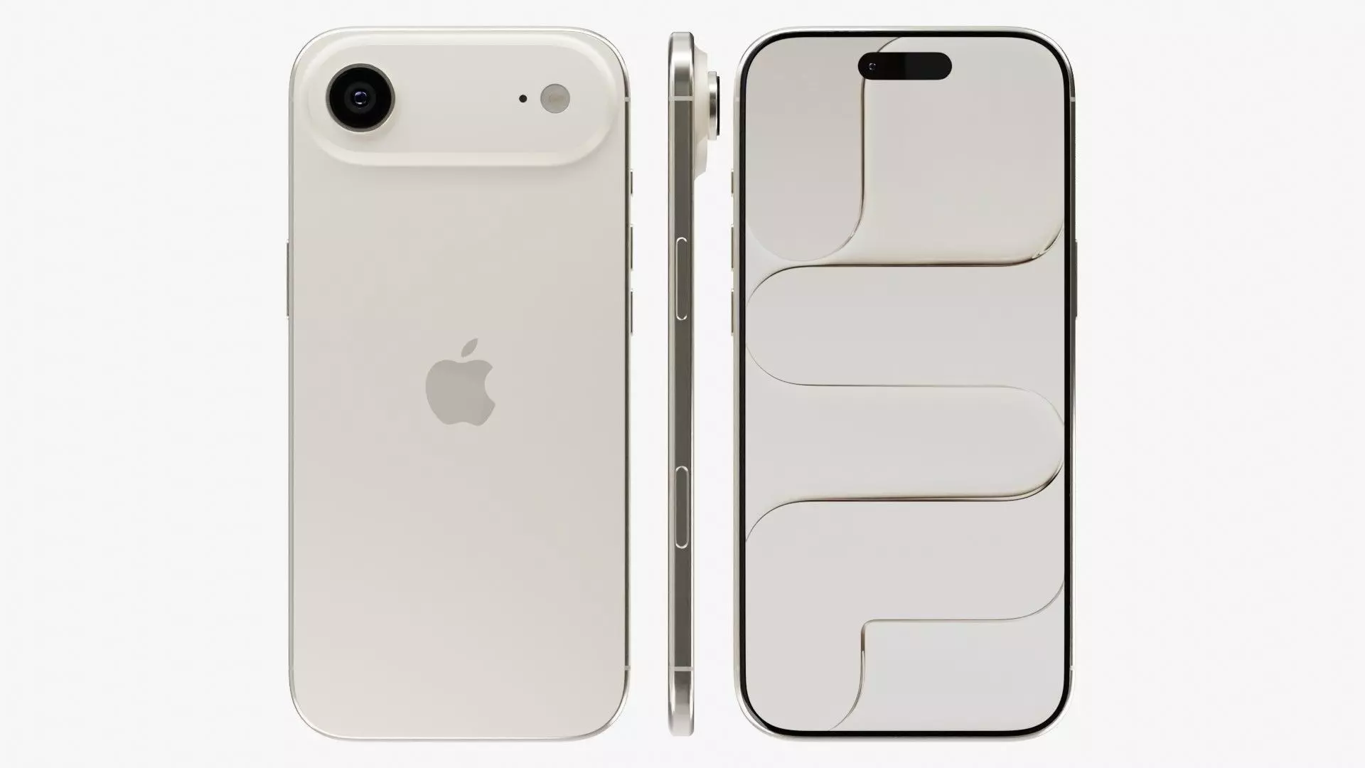 Apple iPhone Air Low-poly 3D model_14