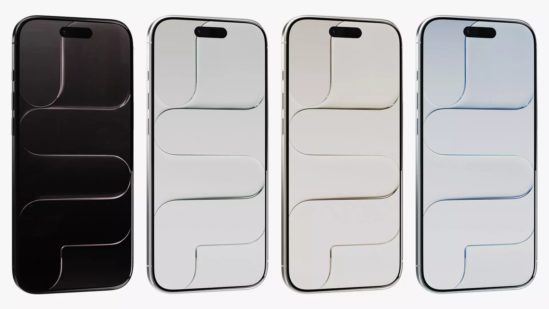 Apple iPhone Air Low-poly 3D model_1