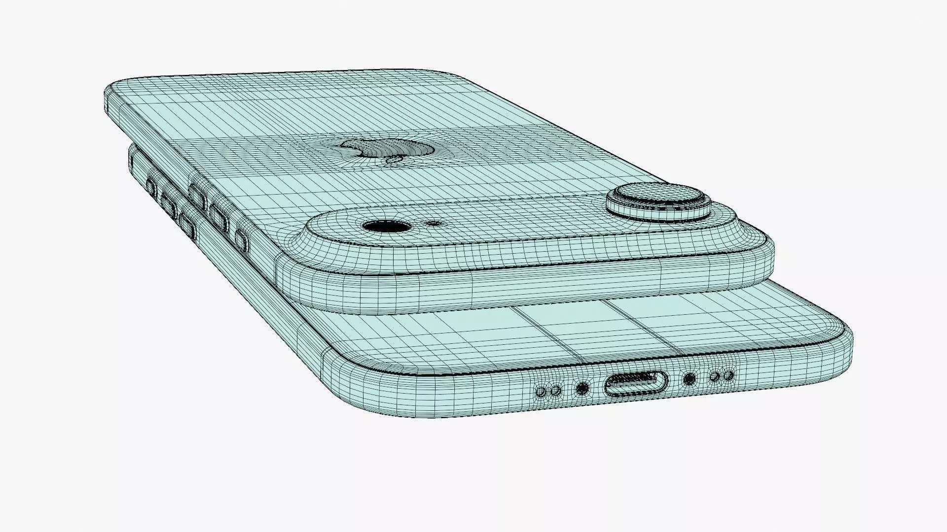 Apple iPhone Air Low-poly 3D model_44