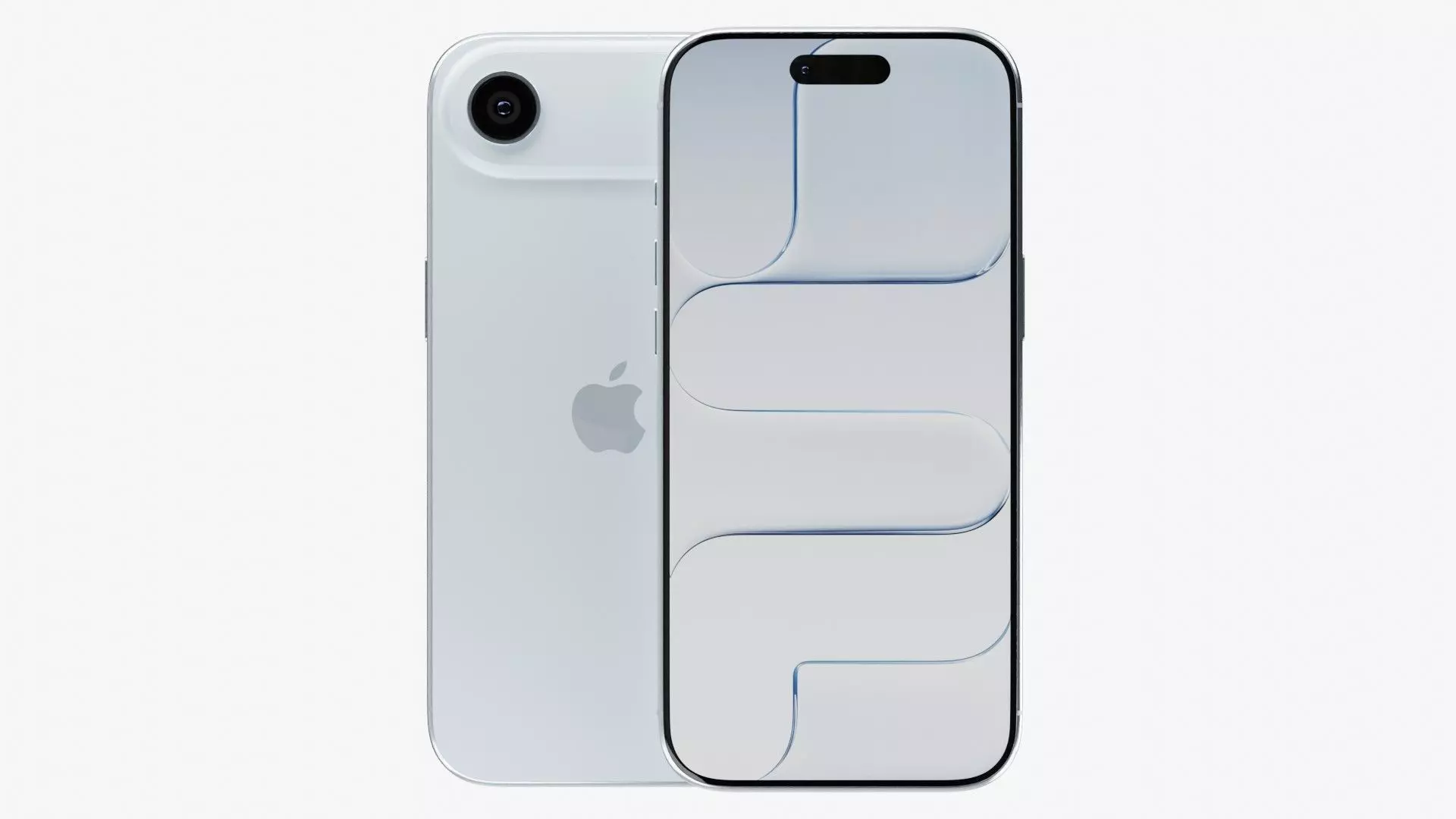 Apple iPhone Air Low-poly 3D model_4