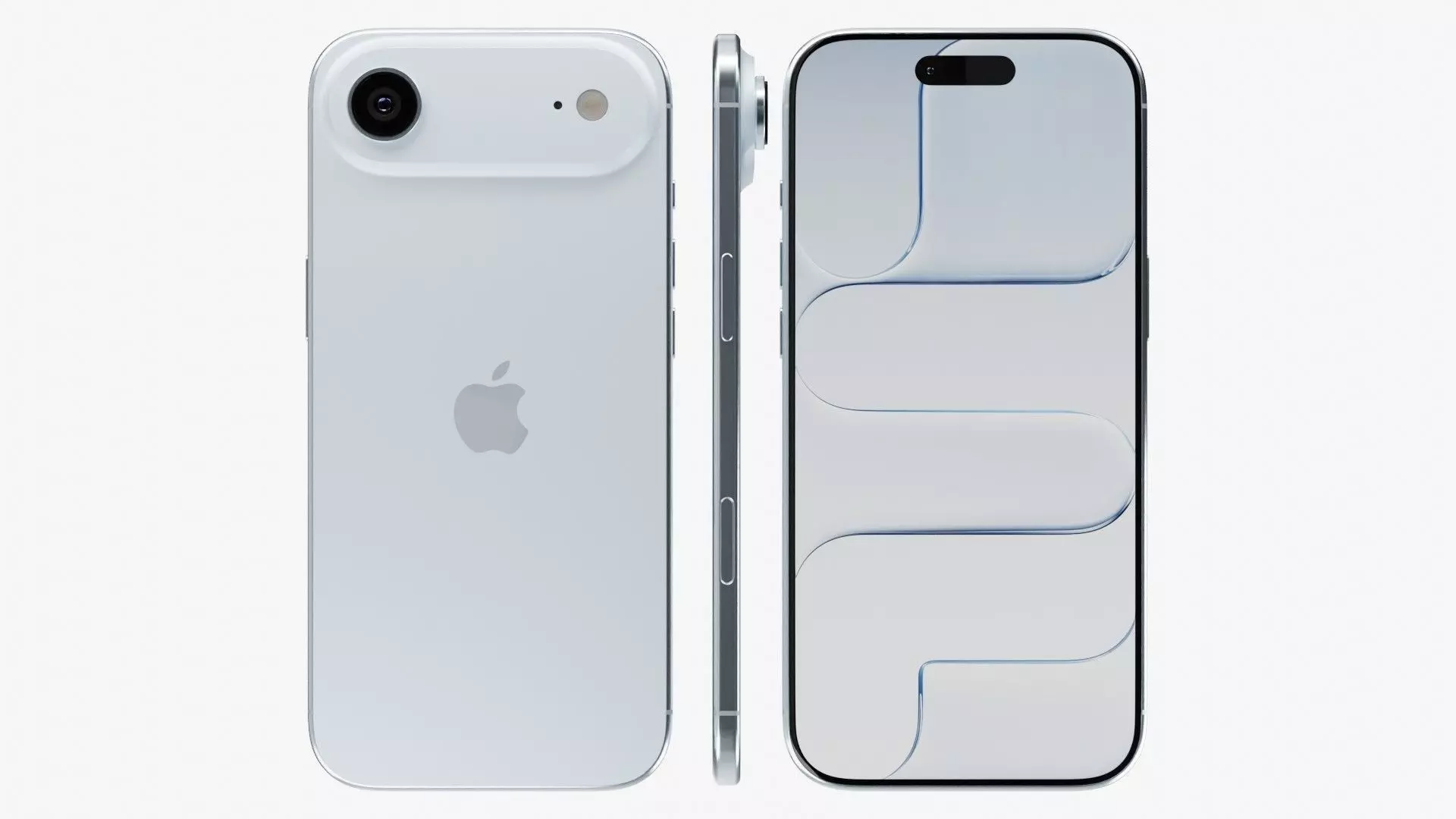 Apple iPhone Air Low-poly 3D model_5