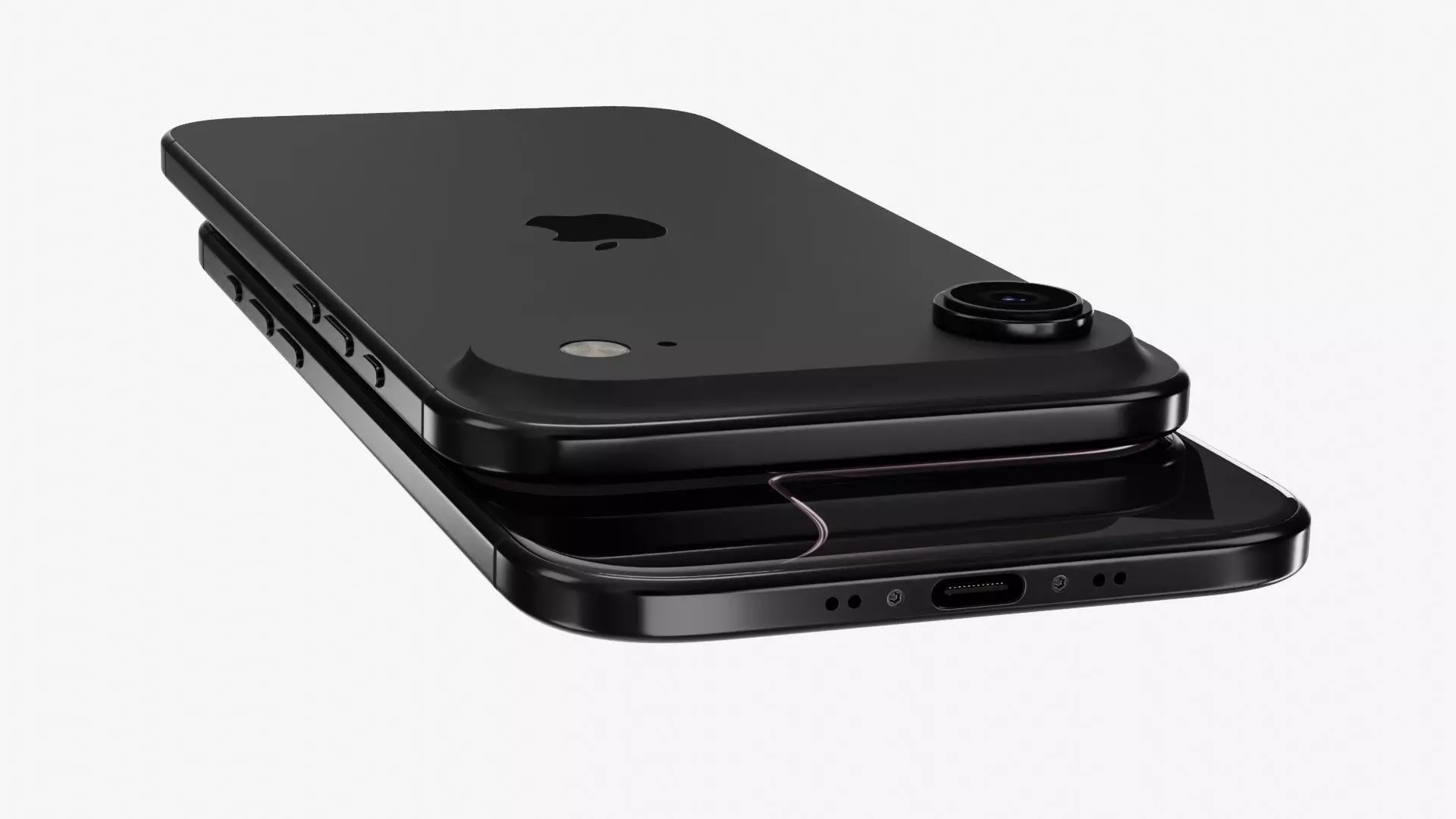 Apple iPhone Air Low-poly 3D model_36