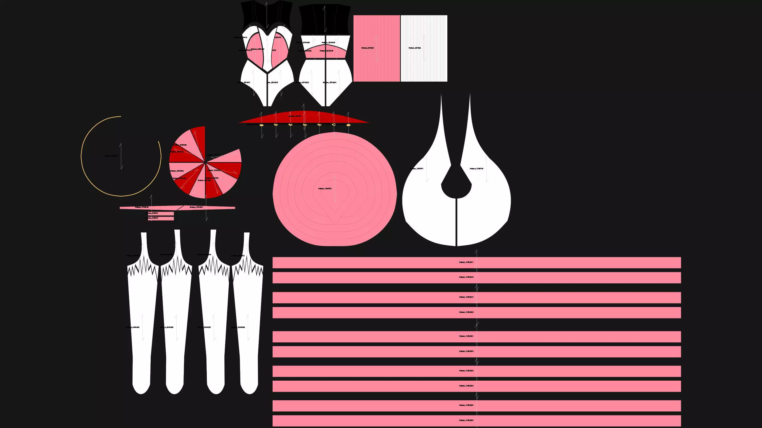 3 Female Clown Outfit-M 3D model_15