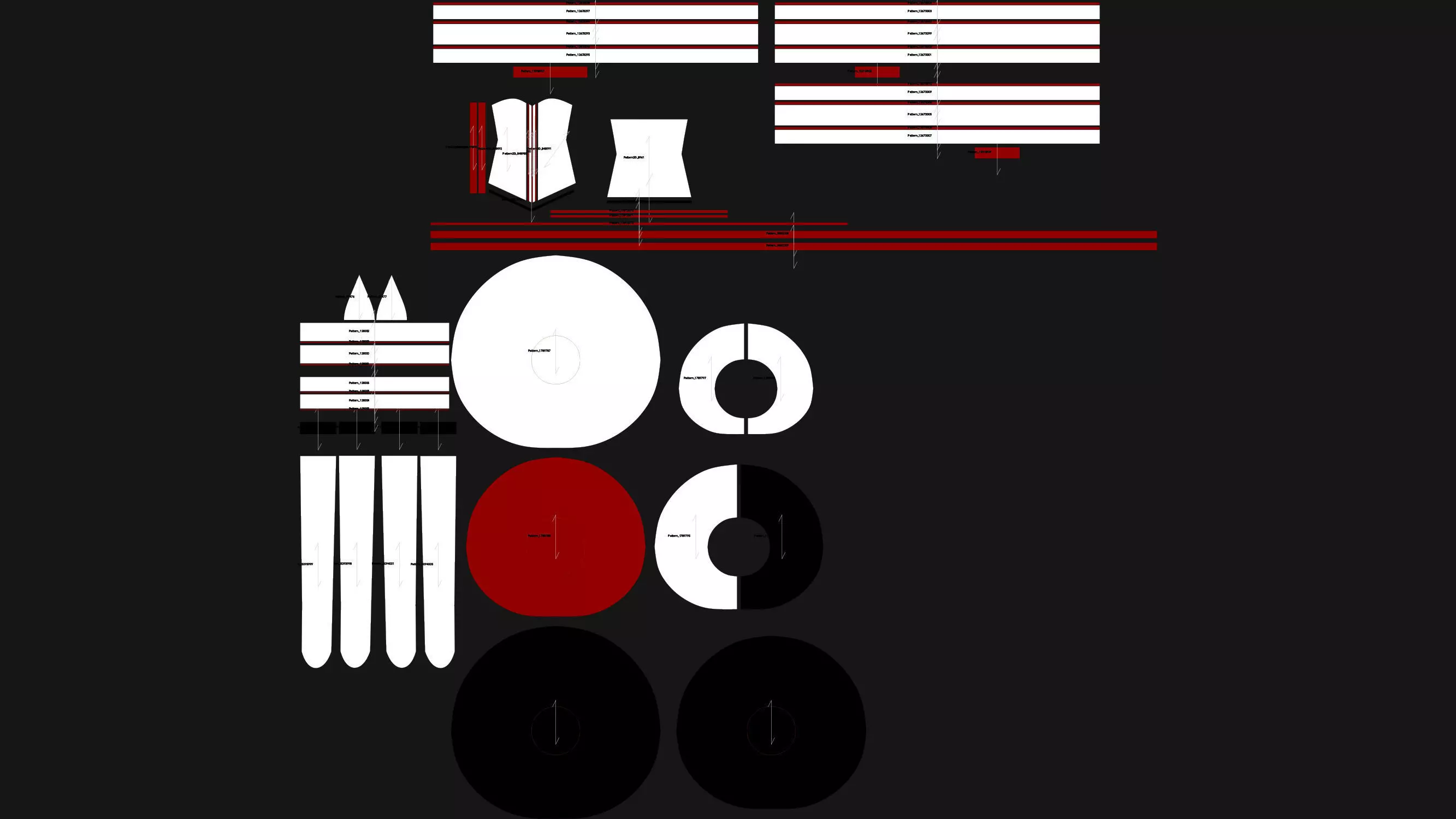 3 Female Clown Outfit-M 3D model_10