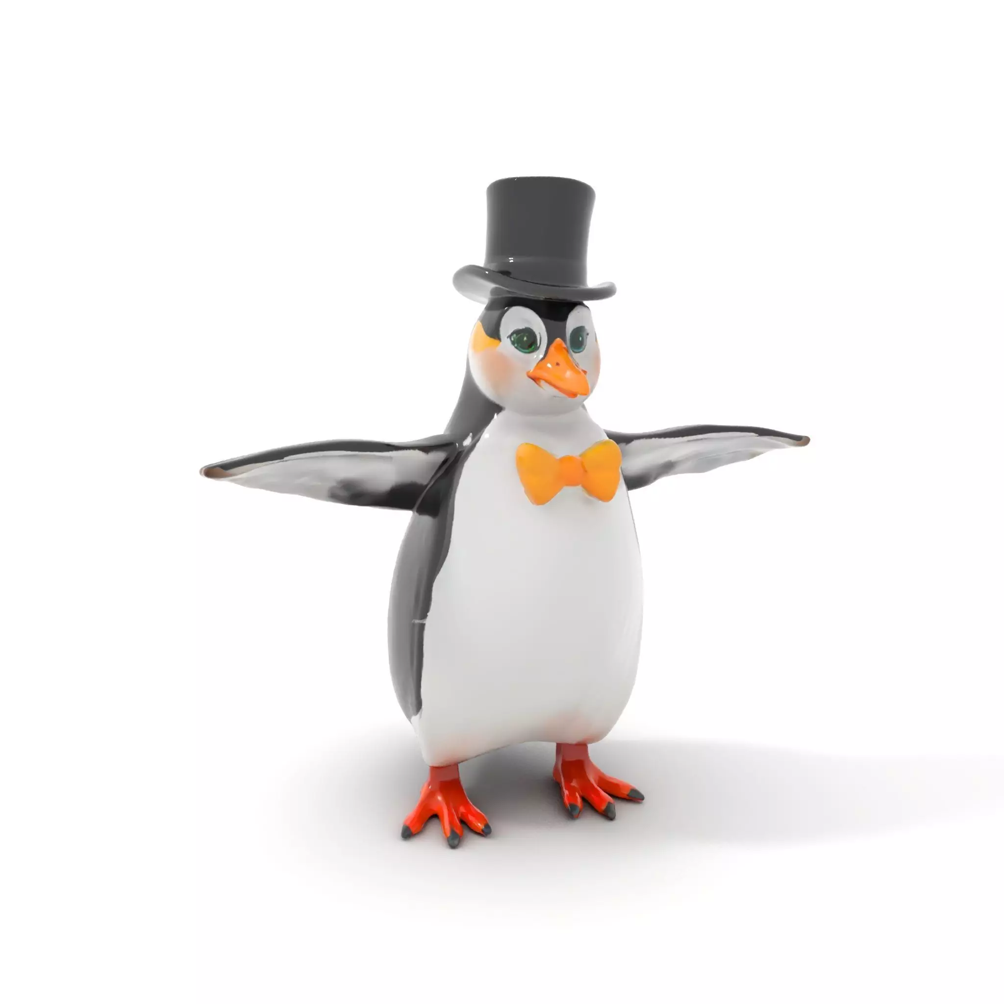 Charming Penguin model pack Low-poly 3D model_0